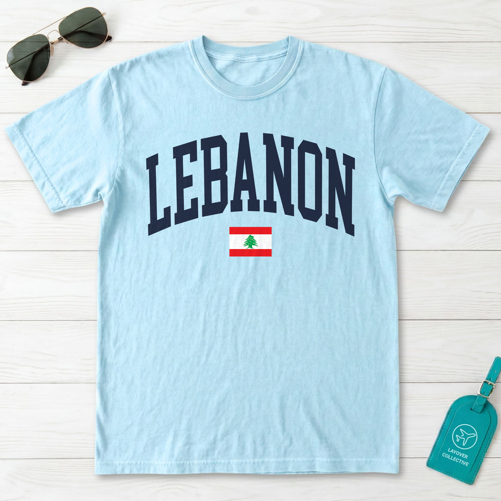 Lebanon Collegiate Flag T-Shirt