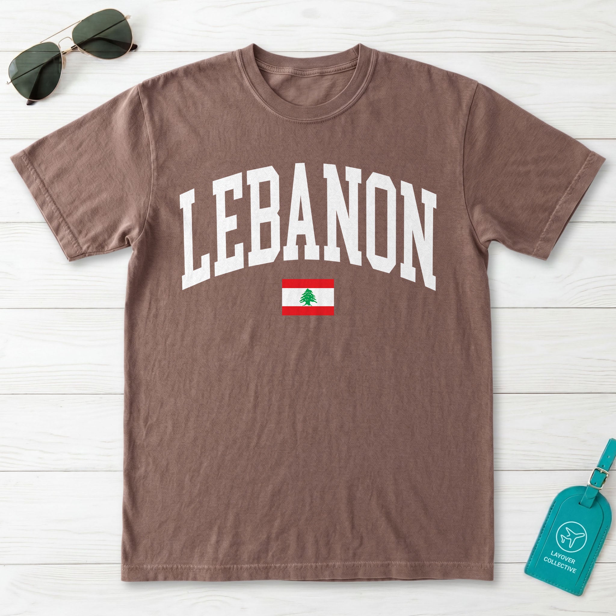 Lebanon Collegiate Flag T-Shirt