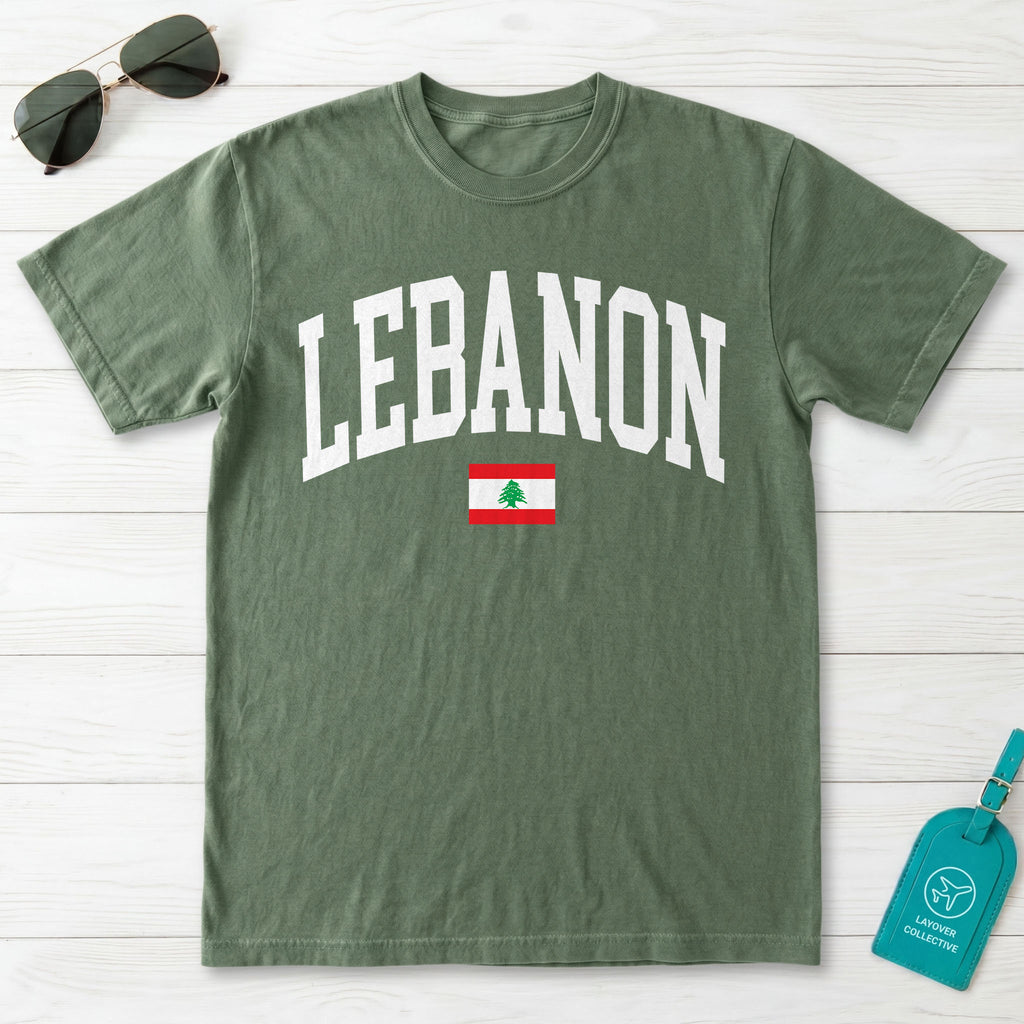 Lebanon Collegiate Flag T-Shirt