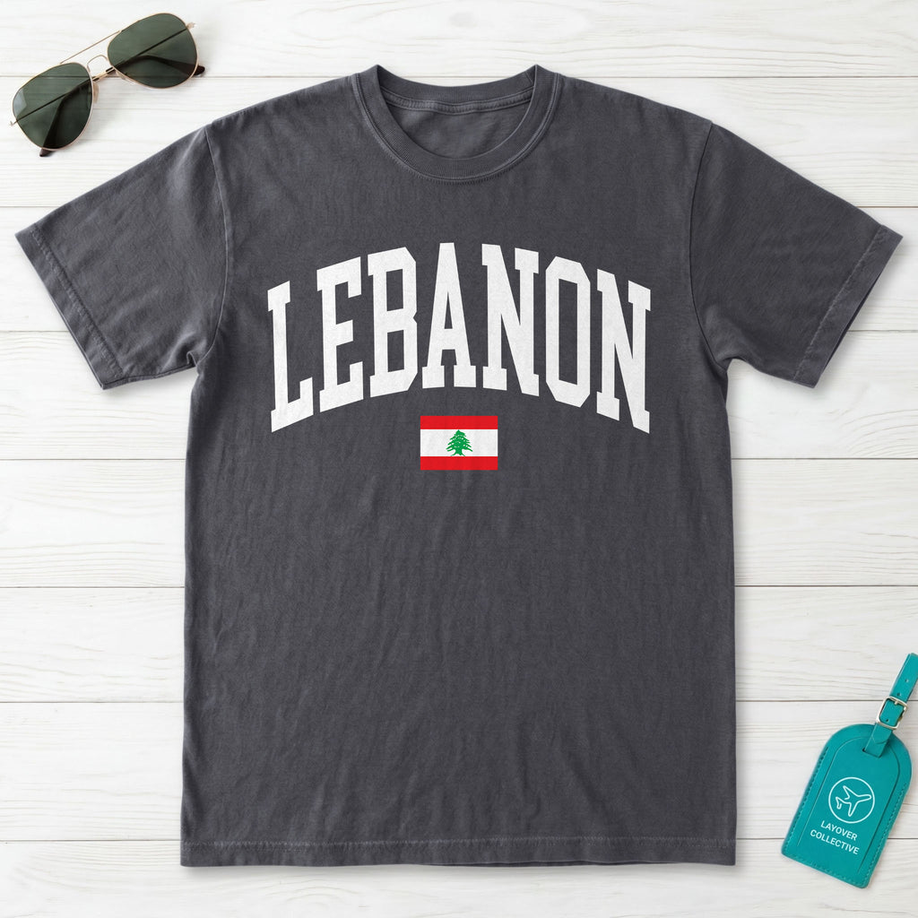Lebanon Collegiate Flag T-Shirt