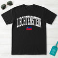 Liechtenstein Collegiate Flag T-Shirt