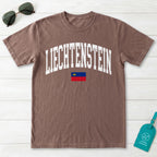 Liechtenstein Collegiate Flag T-Shirt