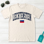 Liechtenstein Collegiate Flag T-Shirt