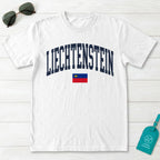 Liechtenstein Collegiate Flag T-Shirt