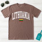 Lithuania Collegiate Flag T-Shirt