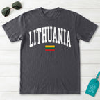 Lithuania Collegiate Flag T-Shirt