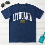 Lithuania Collegiate Flag T-Shirt