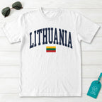 Lithuania Collegiate Flag T-Shirt