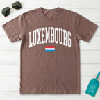 Luxembourg Collegiate Flag T-Shirt