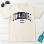 Luxembourg Collegiate Flag T-Shirt