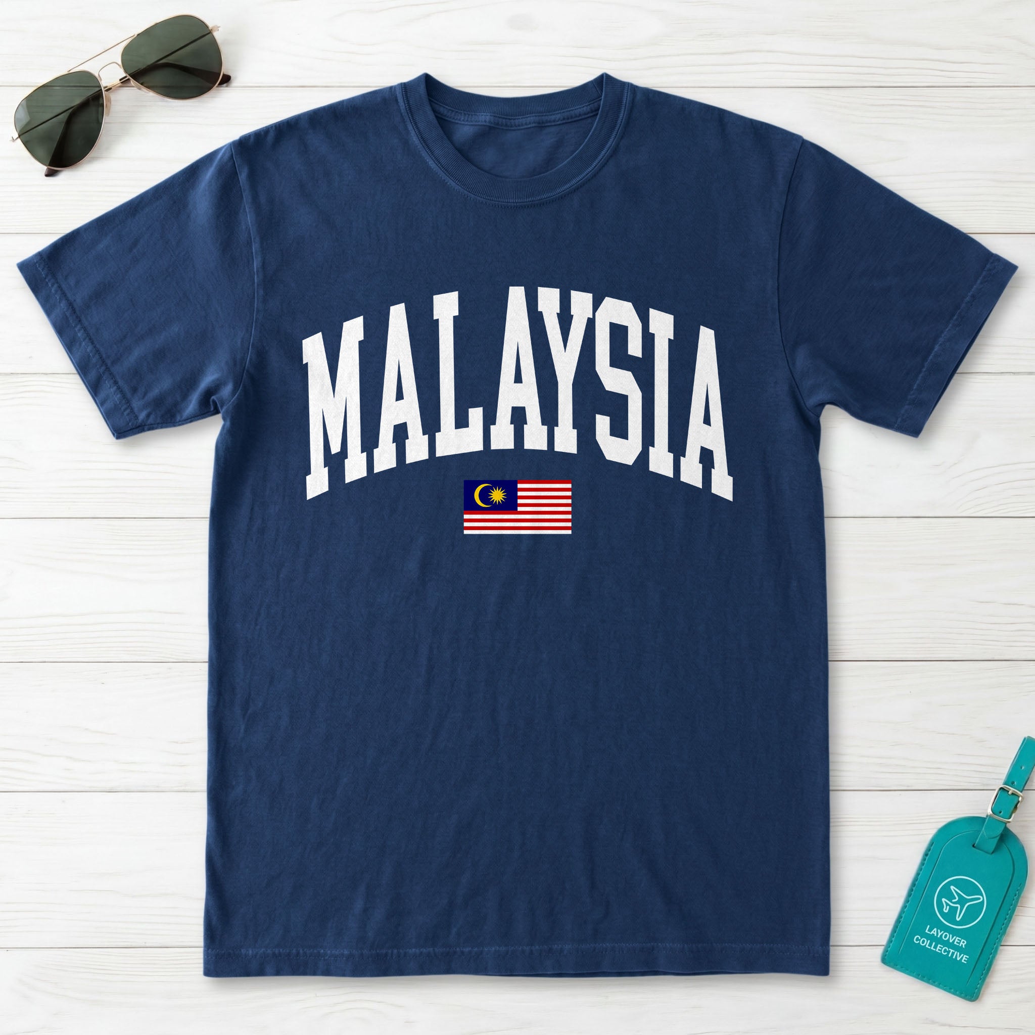 Malaysia Collegiate Flag T-Shirt