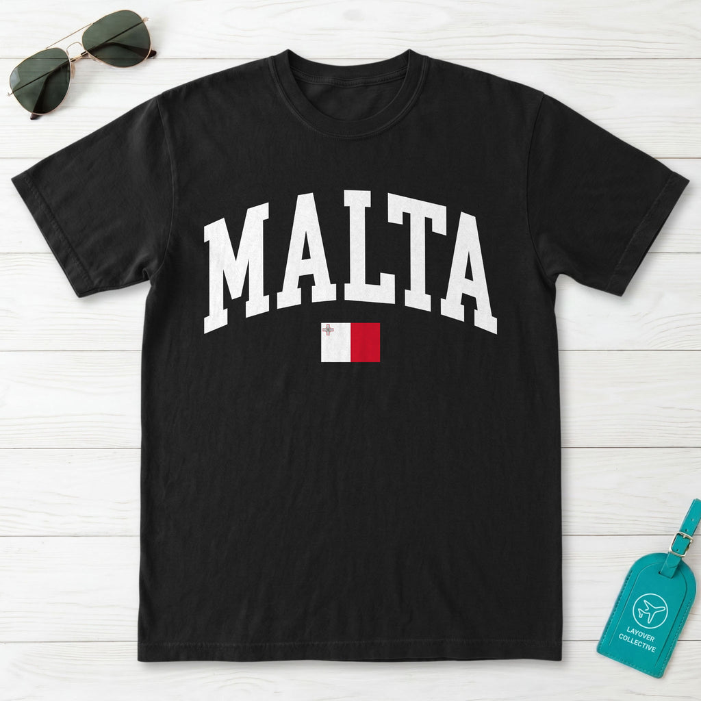 Malta Collegiate Flag T-Shirt