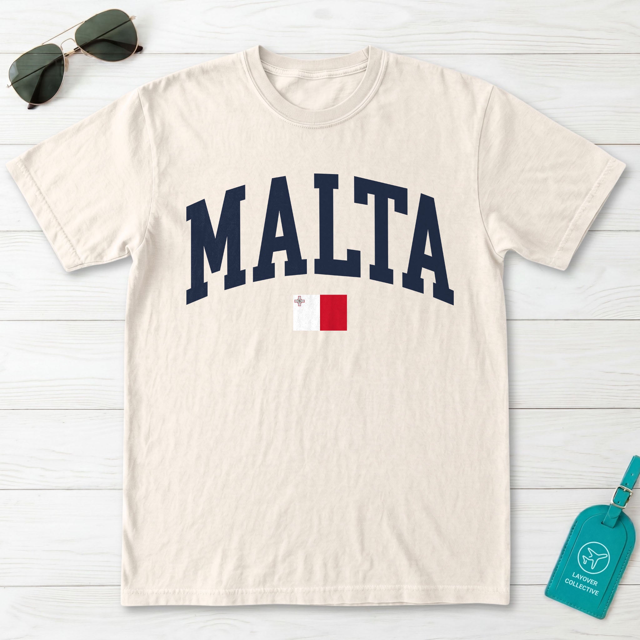 Malta Collegiate Flag T-Shirt