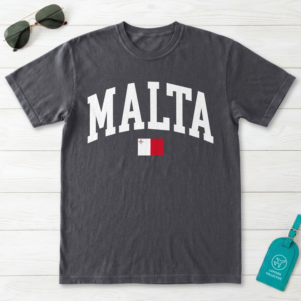 Malta Collegiate Flag T-Shirt