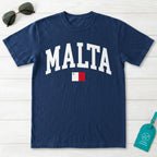 Malta Collegiate Flag T-Shirt