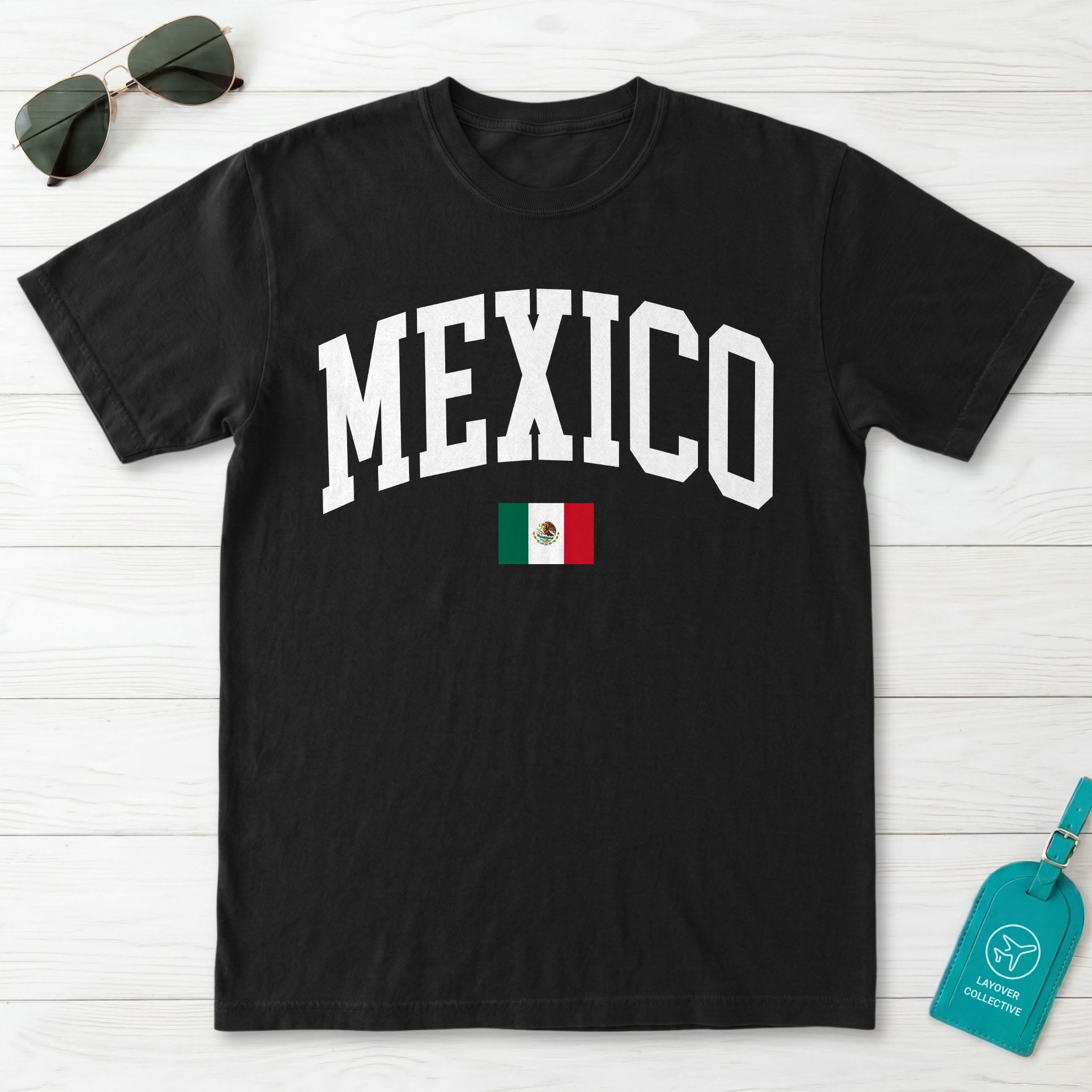 Mexico Collegiate Flag T-Shirt
