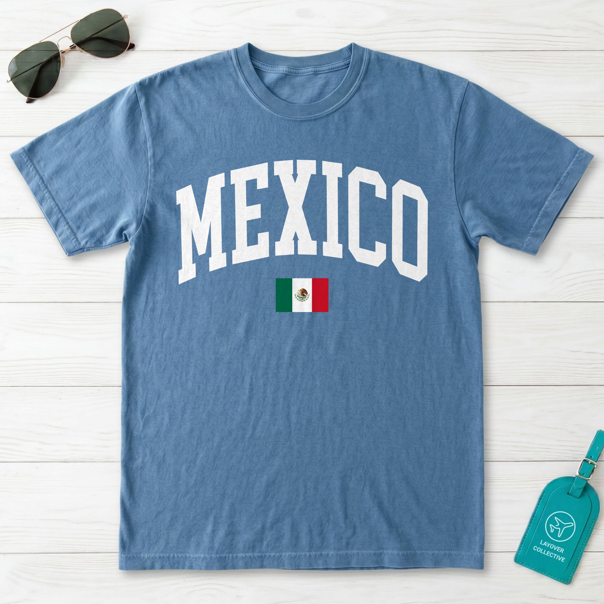 Mexico Collegiate Flag T-Shirt