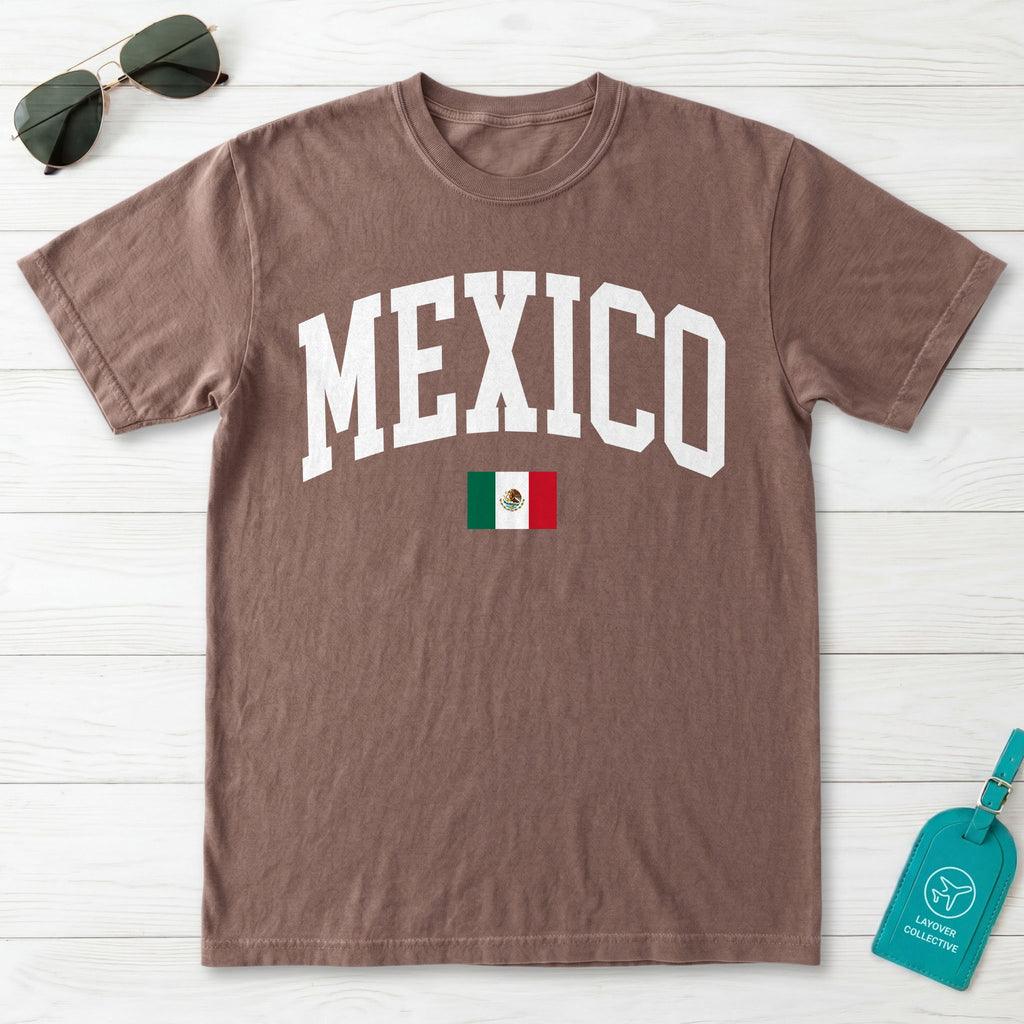 Mexico Collegiate Flag T-Shirt