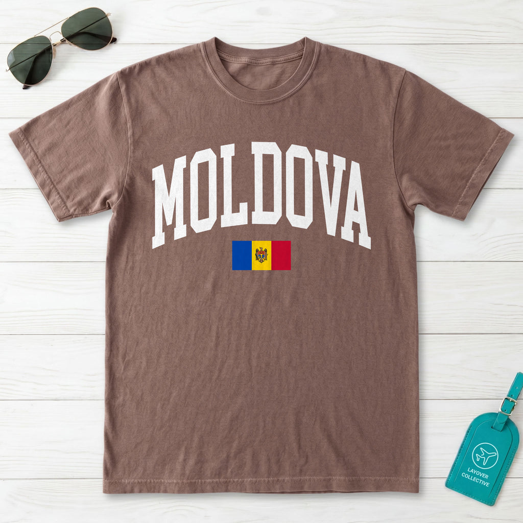 Moldova Collegiate Flag T-Shirt