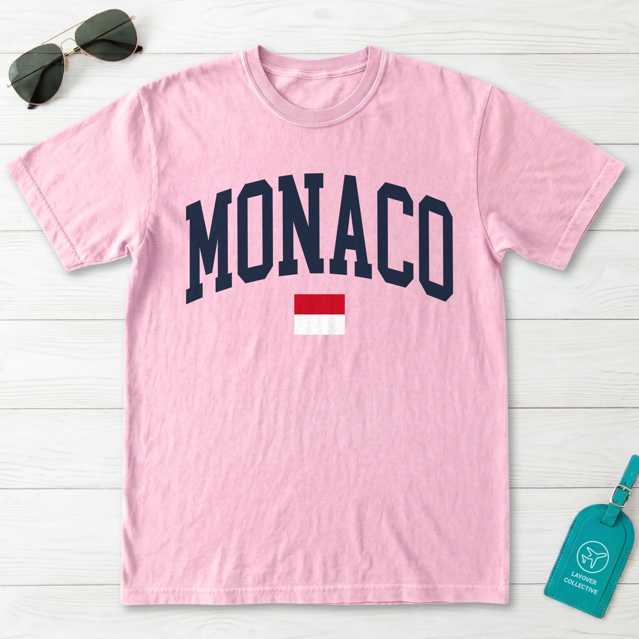 Monaco Collegiate Flag T-Shirt