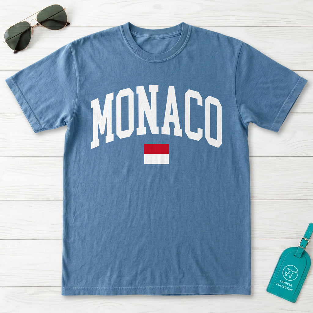 Monaco Collegiate Flag T-Shirt