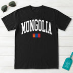 Mongolia Collegiate Flag T-Shirt