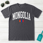 Mongolia Collegiate Flag T-Shirt