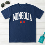 Mongolia Collegiate Flag T-Shirt