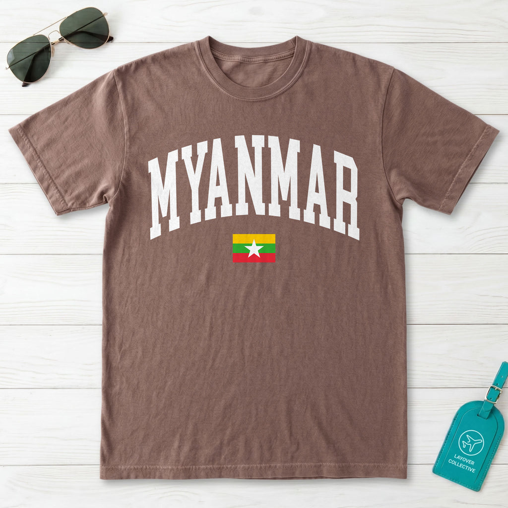 Myanmar Collegiate Flag T-Shirt