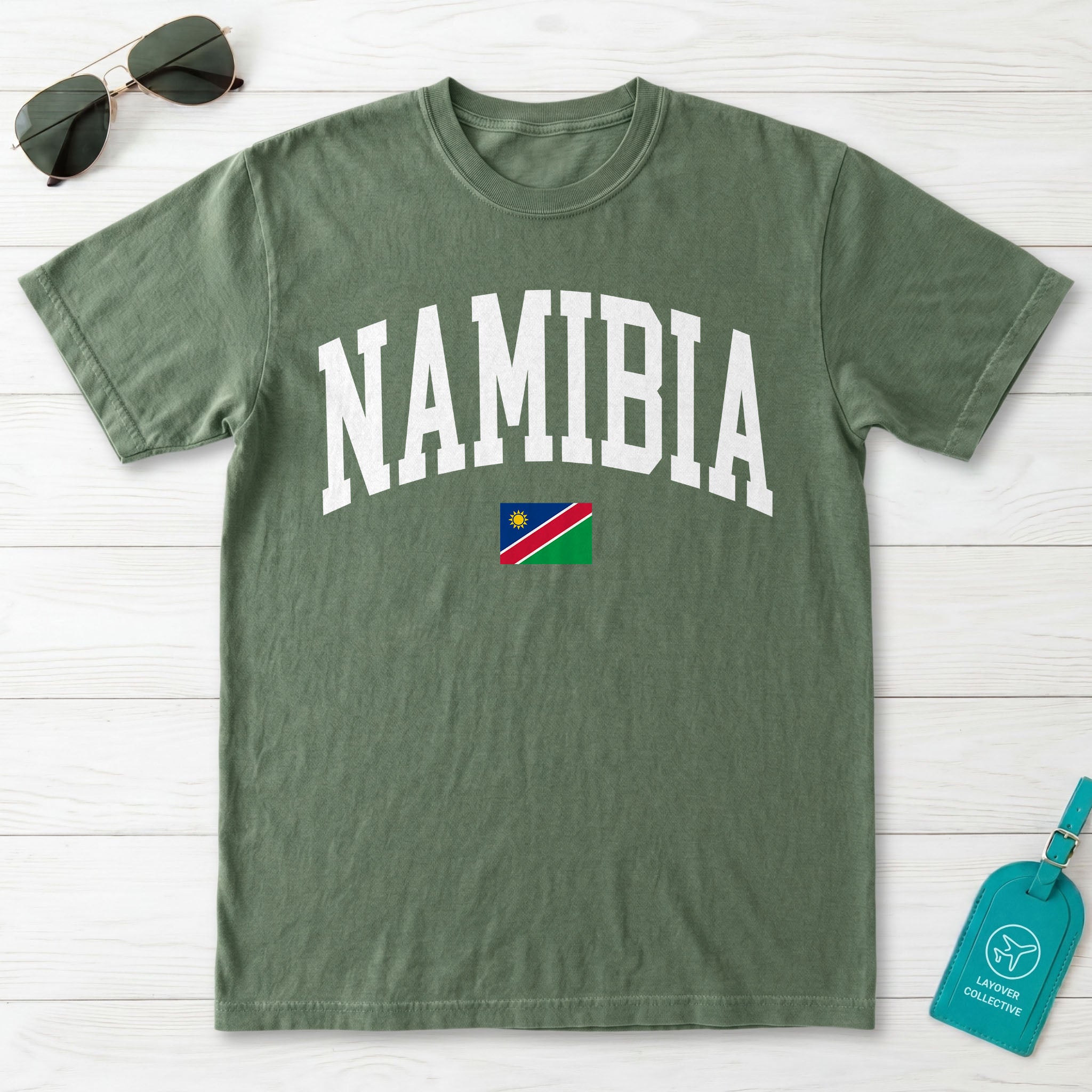 Namibia Collegiate Flag T-Shirt