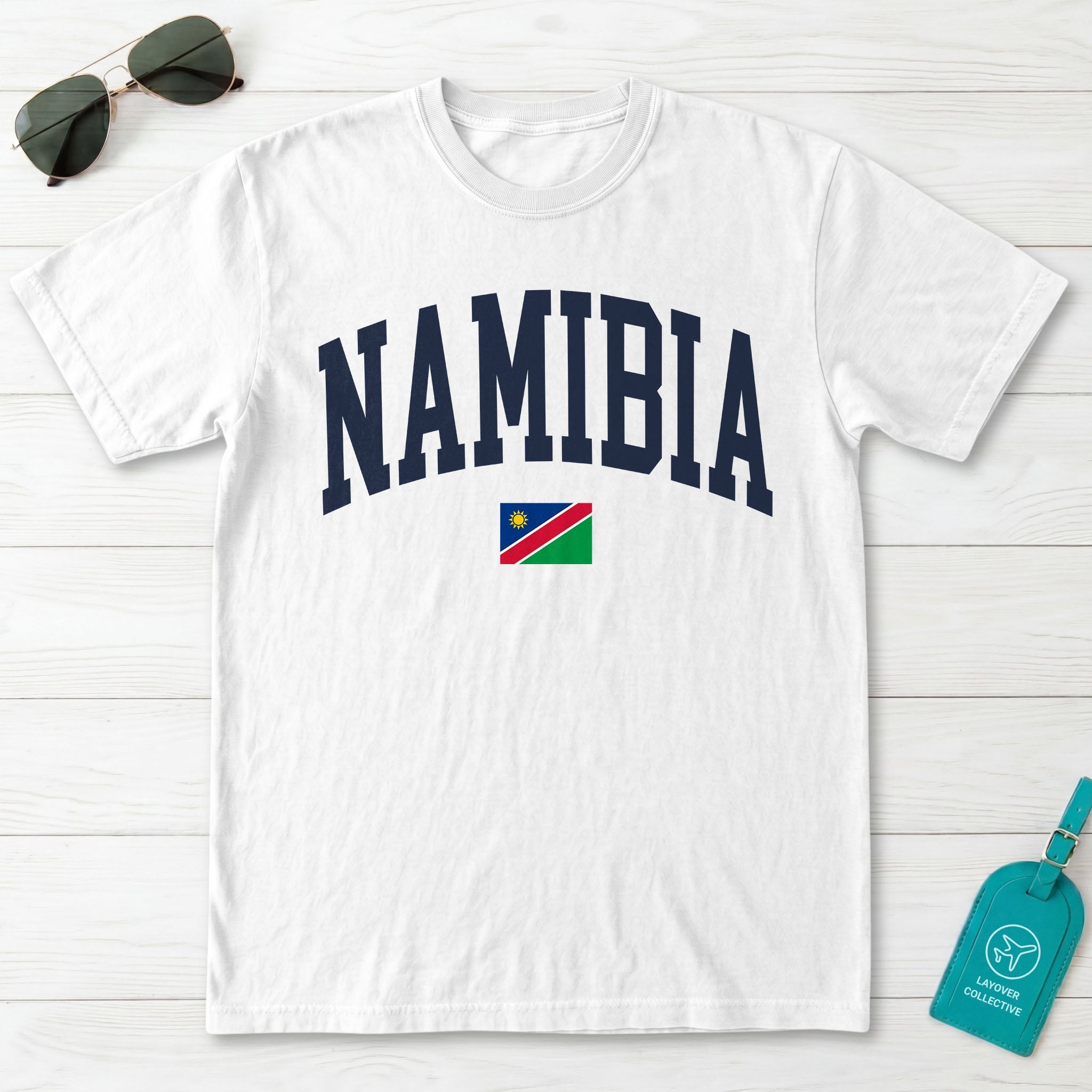 Namibia Collegiate Flag T-Shirt