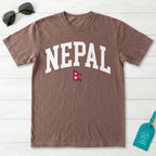 Nepal Collegiate Flag T-Shirt