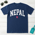 Nepal Collegiate Flag T-Shirt