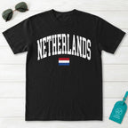 Netherlands Collegiate Flag T-Shirt