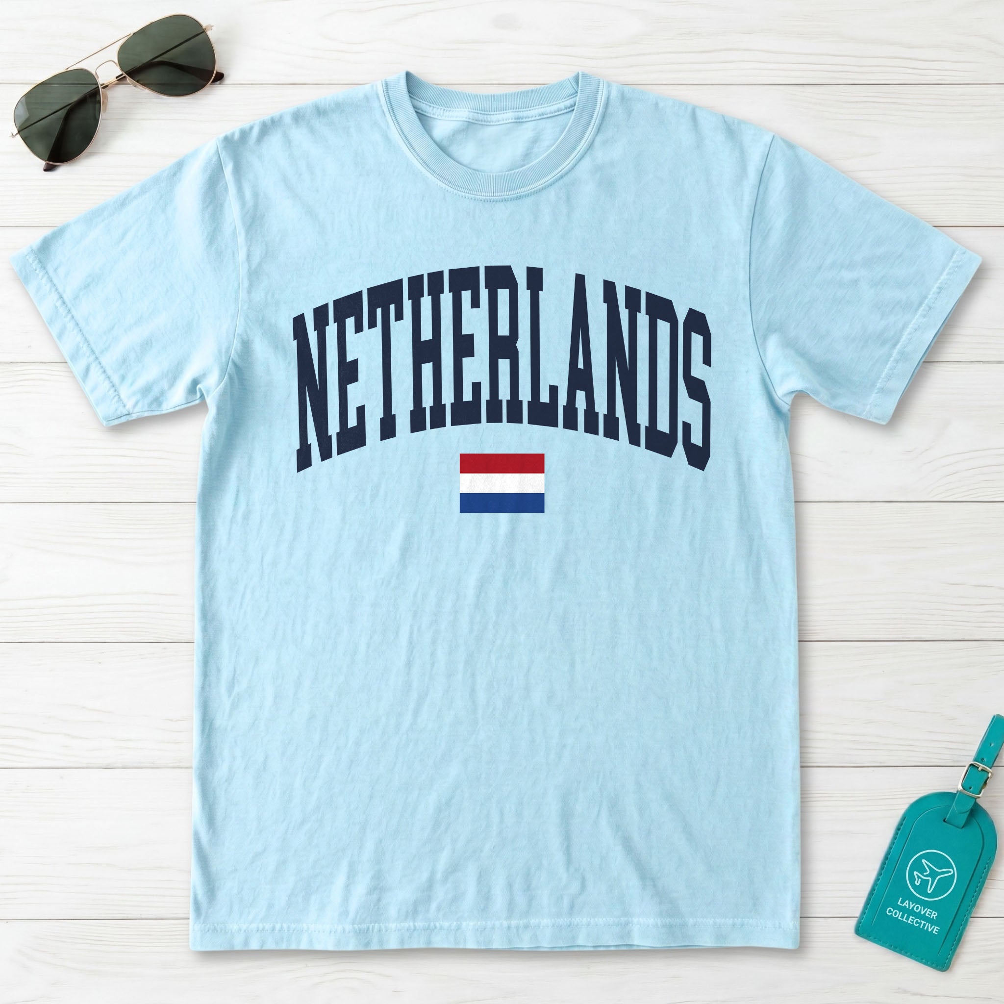 Netherlands Collegiate Flag T-Shirt