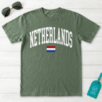 Netherlands Collegiate Flag T-Shirt
