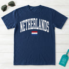 Netherlands Collegiate Flag T-Shirt