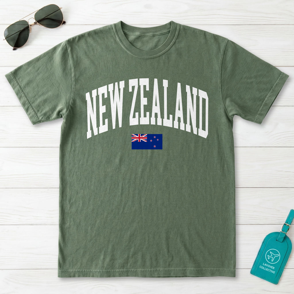 New Zealand Collegiate Flag T-Shirt