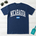 Nicaragua Collegiate Flag T-Shirt