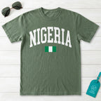 Nigeria Collegiate Flag T-Shirt
