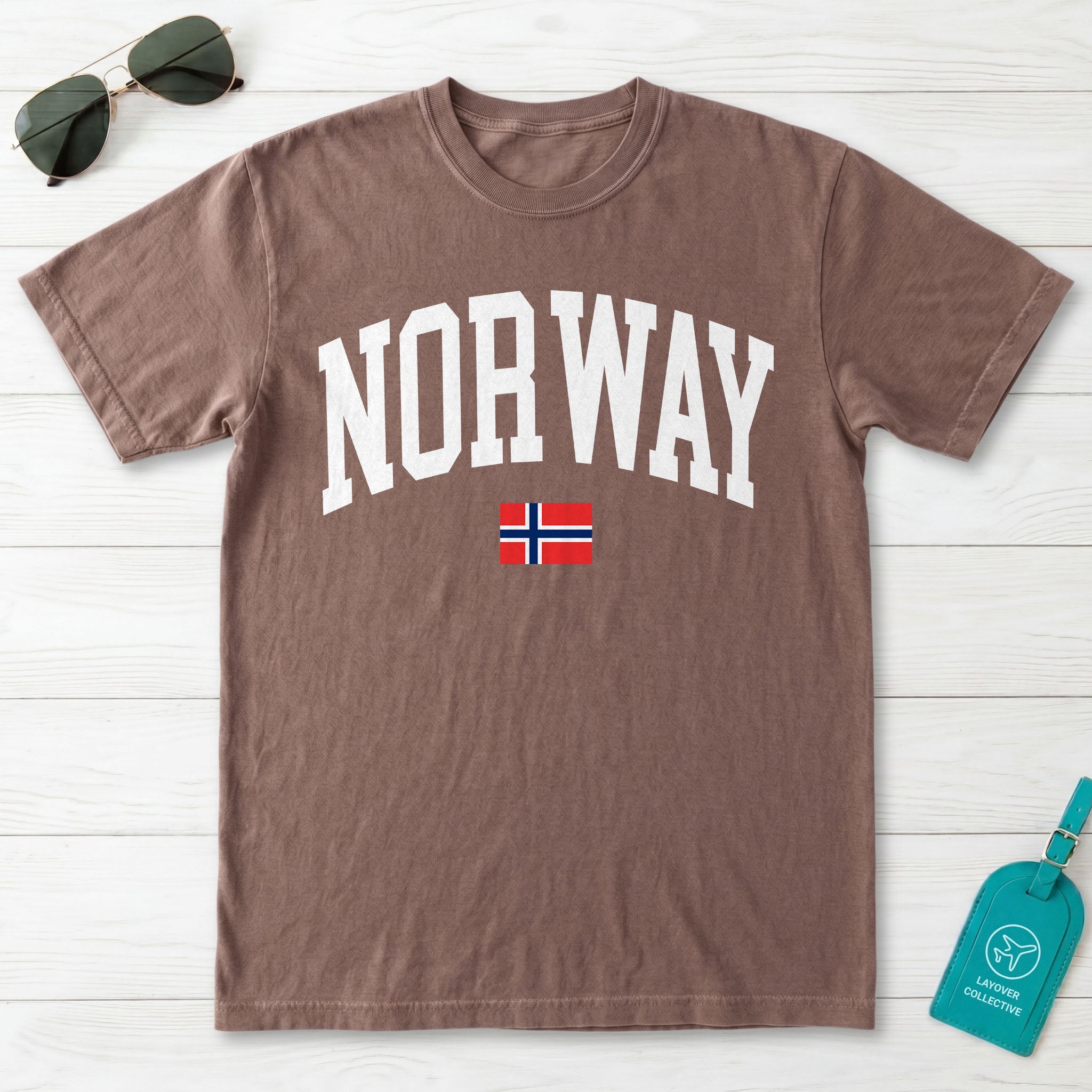 Norway Collegiate Flag T-Shirt