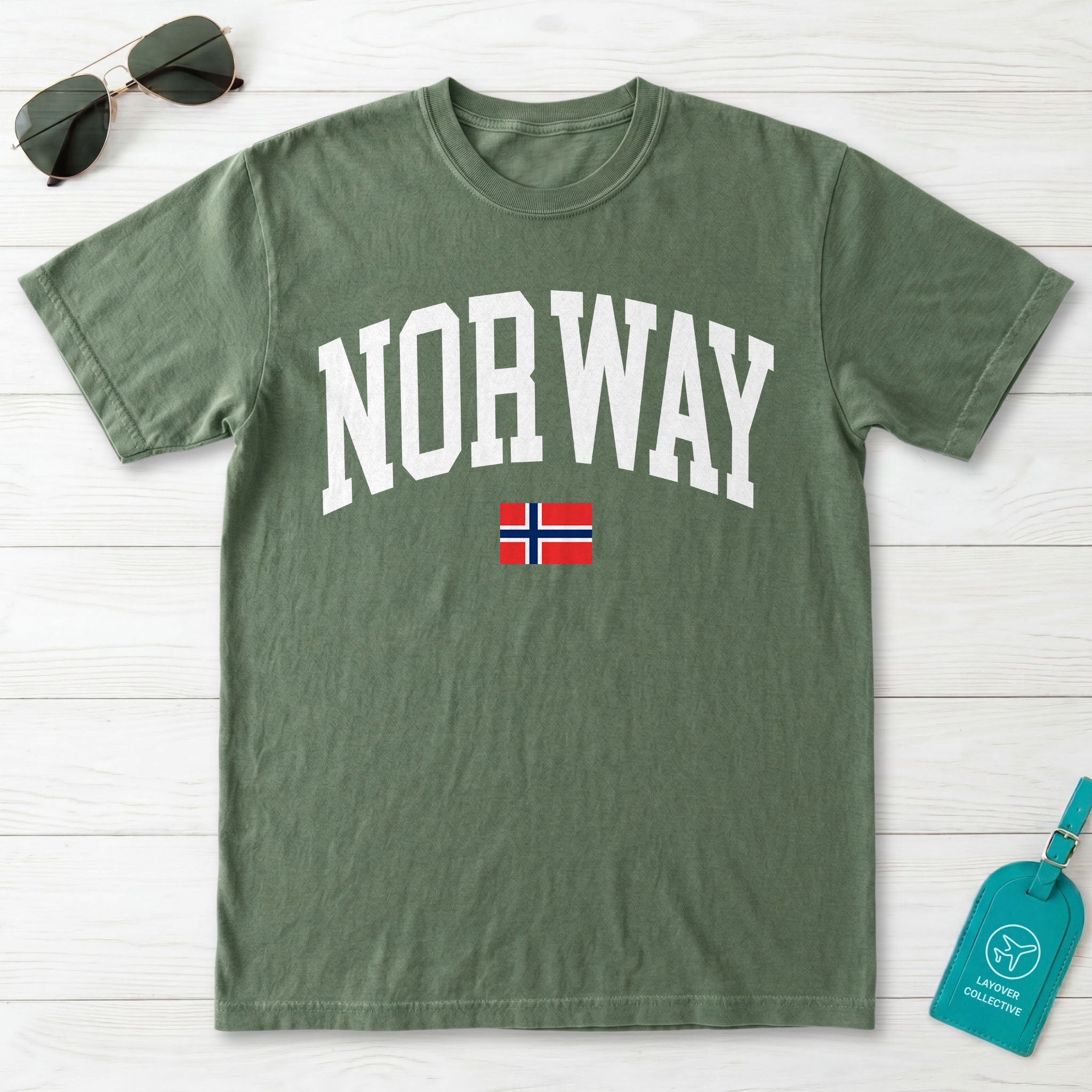Norway Collegiate Flag T-Shirt
