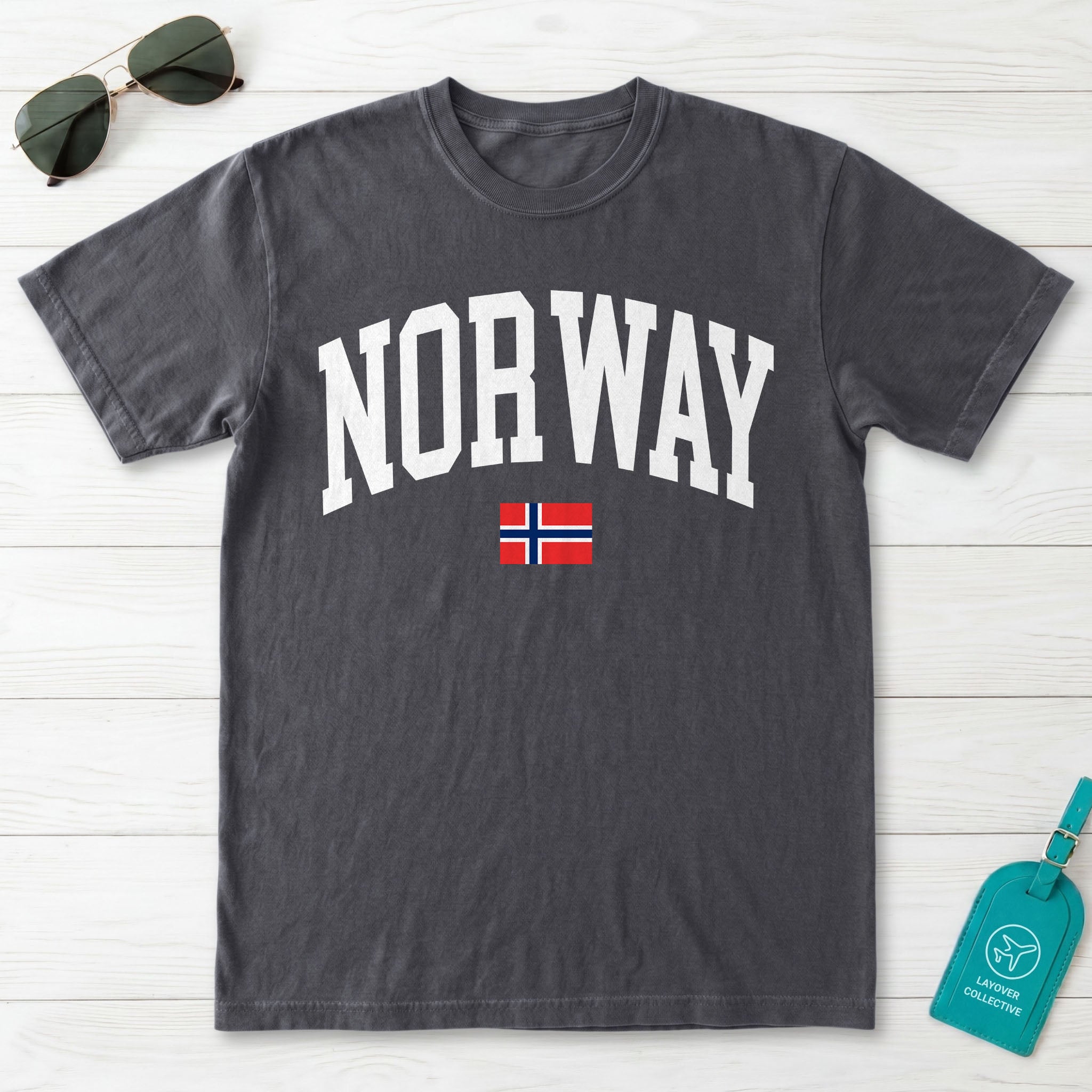 Norway Collegiate Flag T-Shirt
