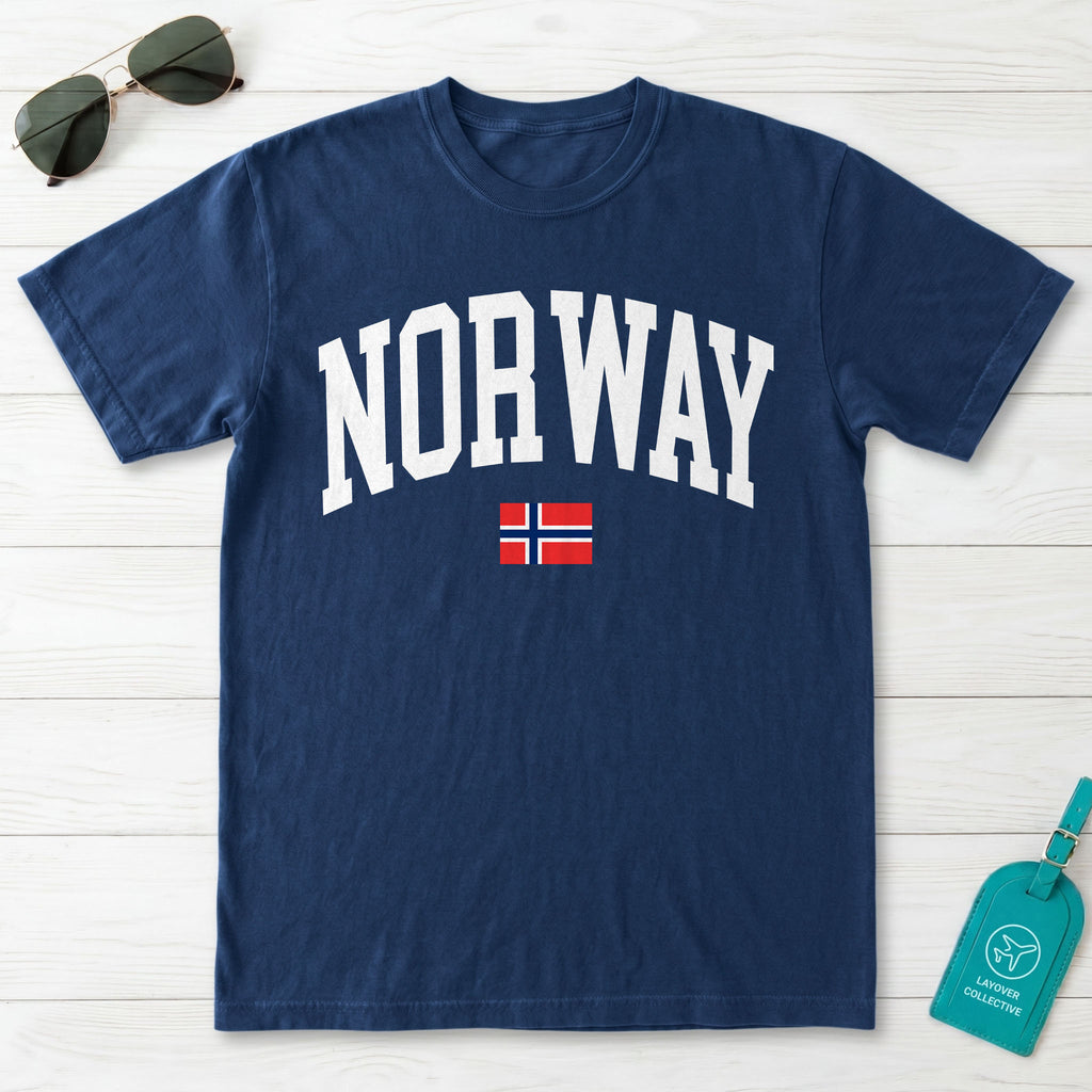 Norway Collegiate Flag T-Shirt