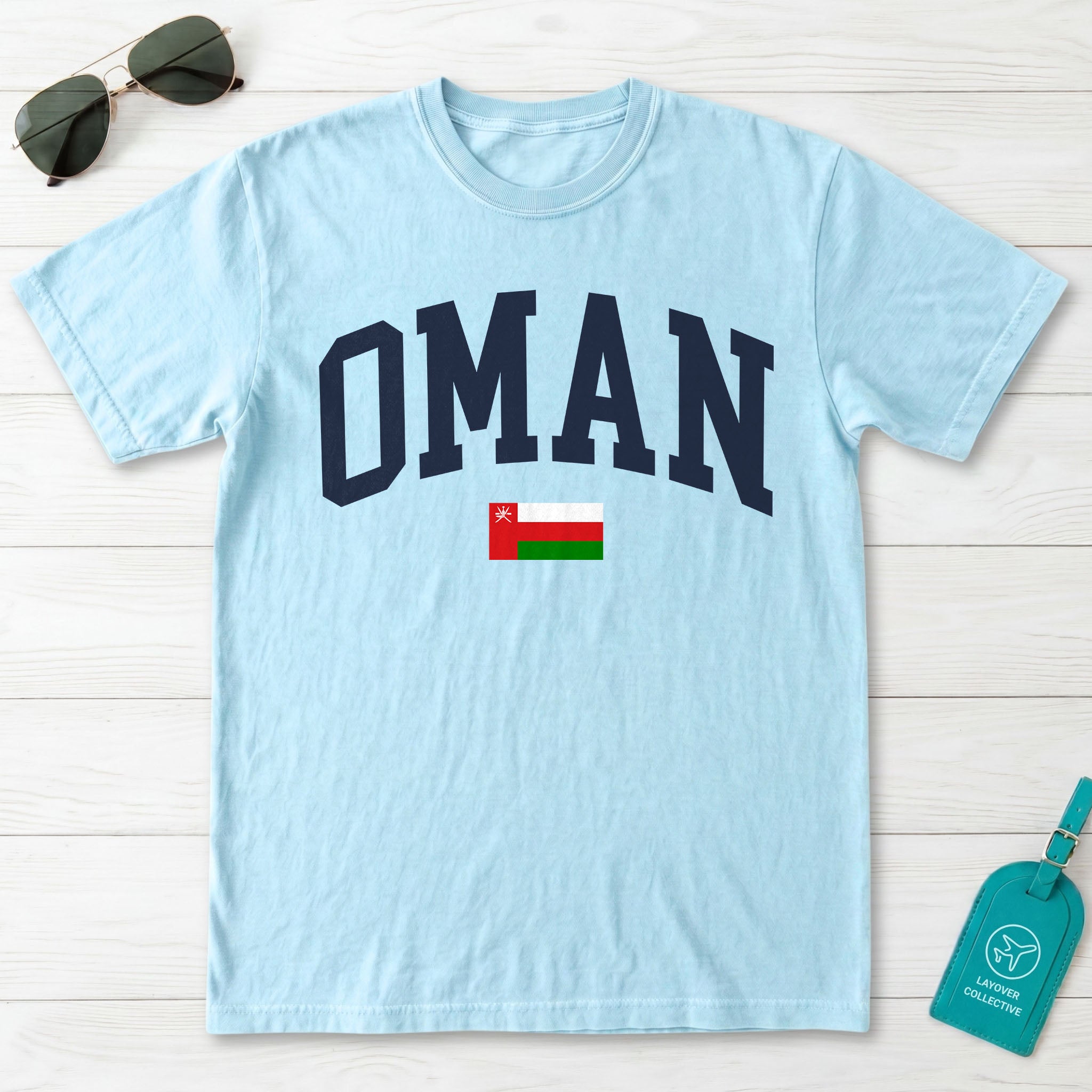 Oman Collegiate Flag T-Shirt