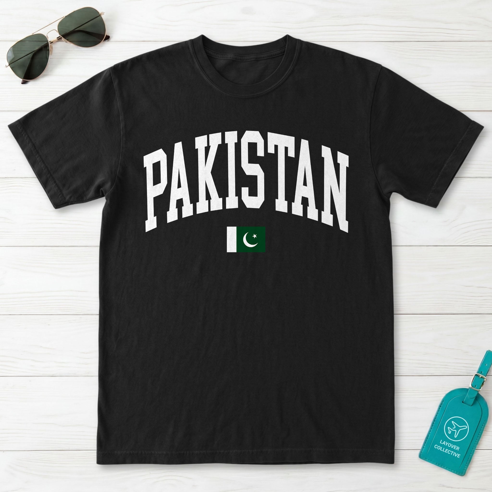 Pakistan Collegiate Flag T-Shirt