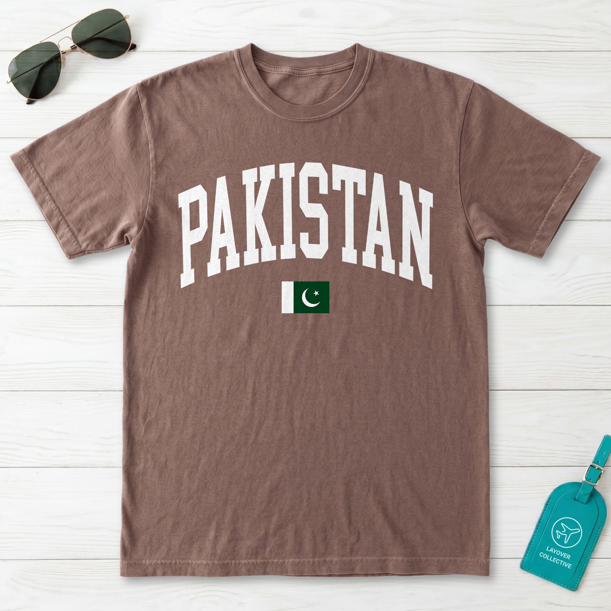 Pakistan Collegiate Flag T-Shirt