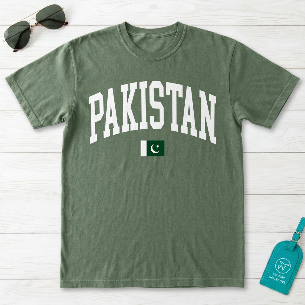 Pakistan Collegiate Flag T-Shirt