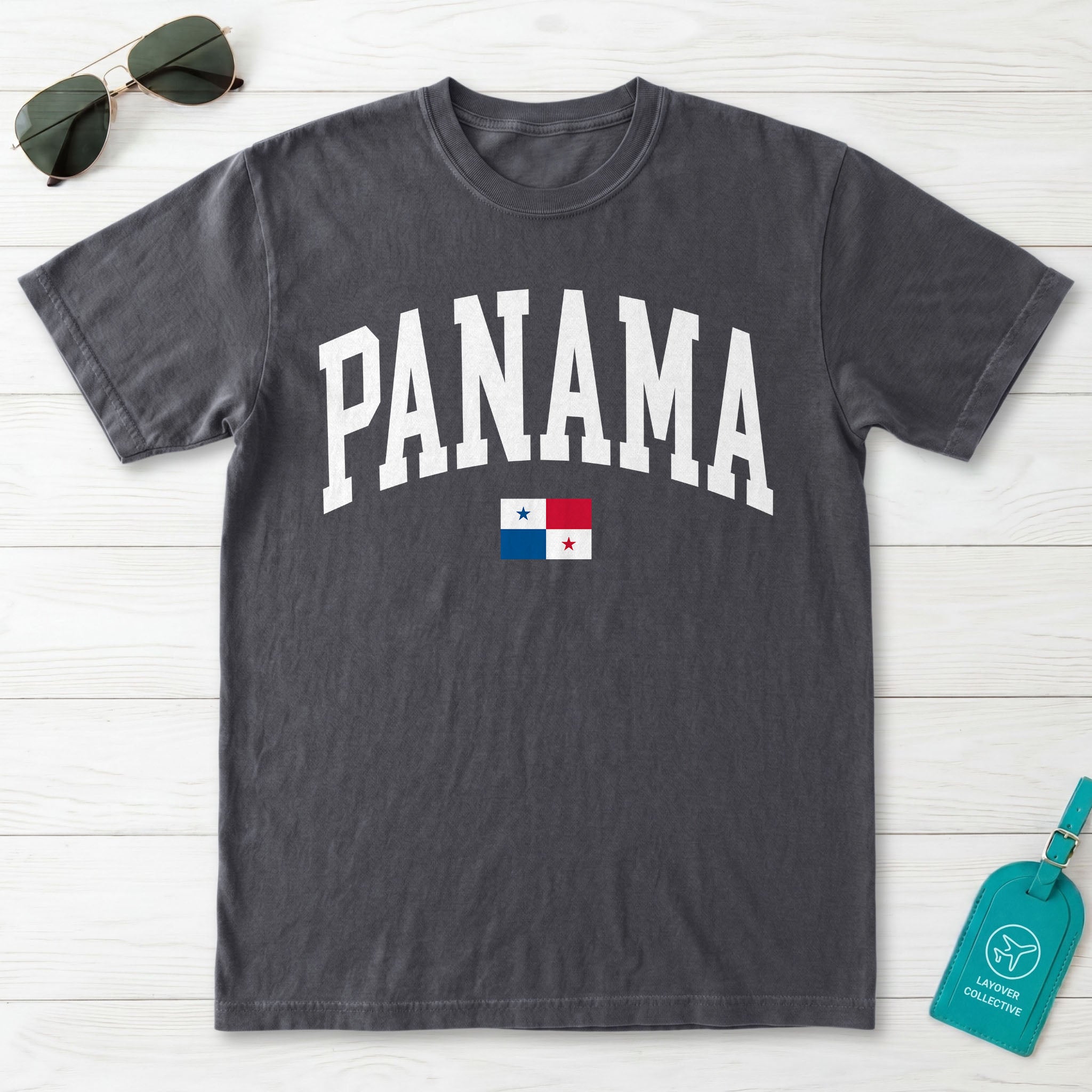 Panama Collegiate Flag T-Shirt