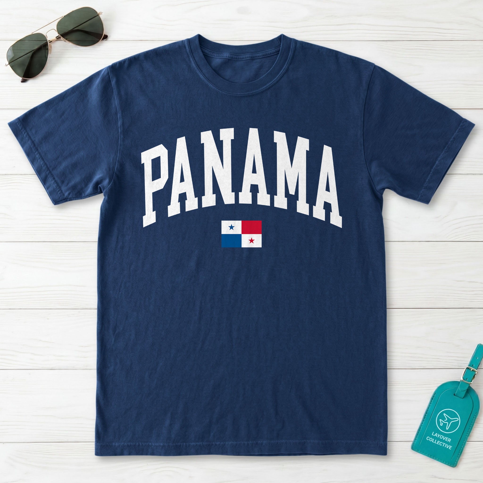 Panama Collegiate Flag T-Shirt